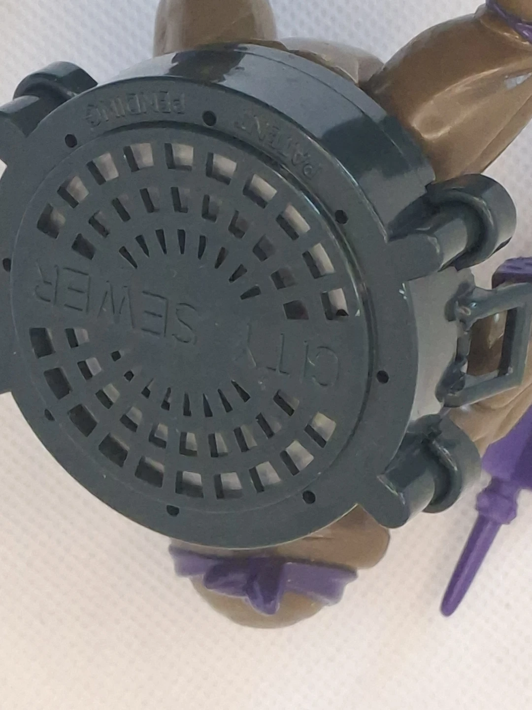 Vintage TMNT Sewer Spitting Donatello Figure w/ Purple Staff - photo 2