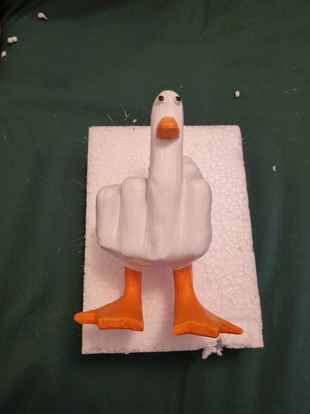 3D Printed Middle Finger Goose Statue - photo 2