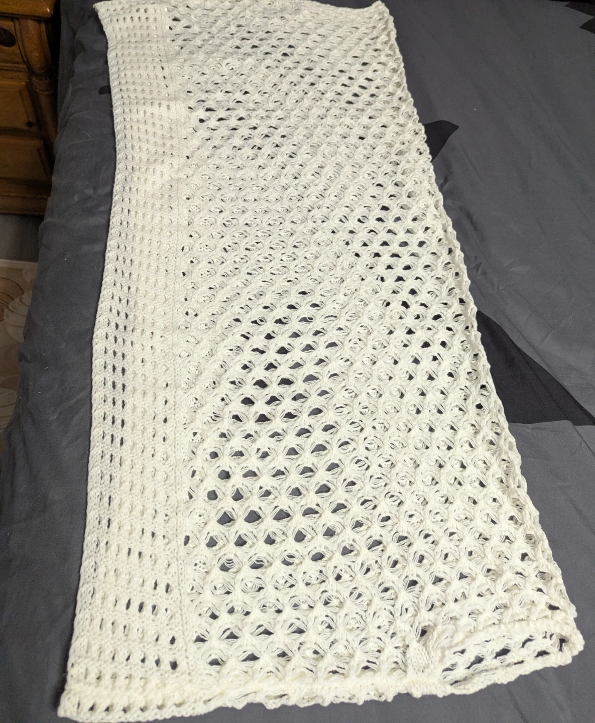 White Crochet Cardigan - photo 3