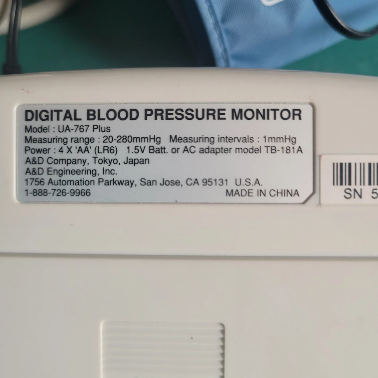 LifeSource UA-767 Plus Digital Blood Pressure Monitor - photo 5