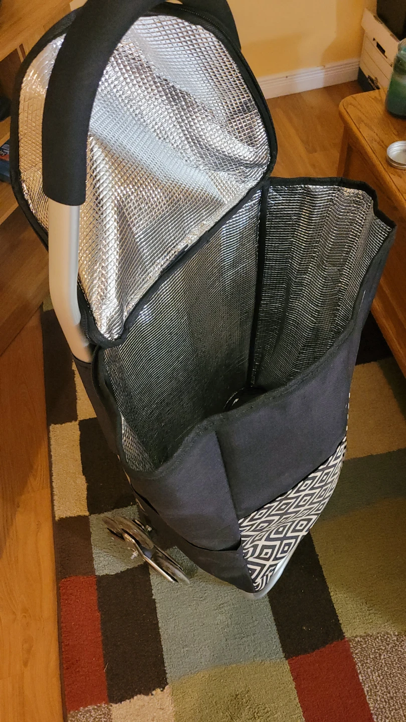 Black Insulated Shopping Cart Trolley