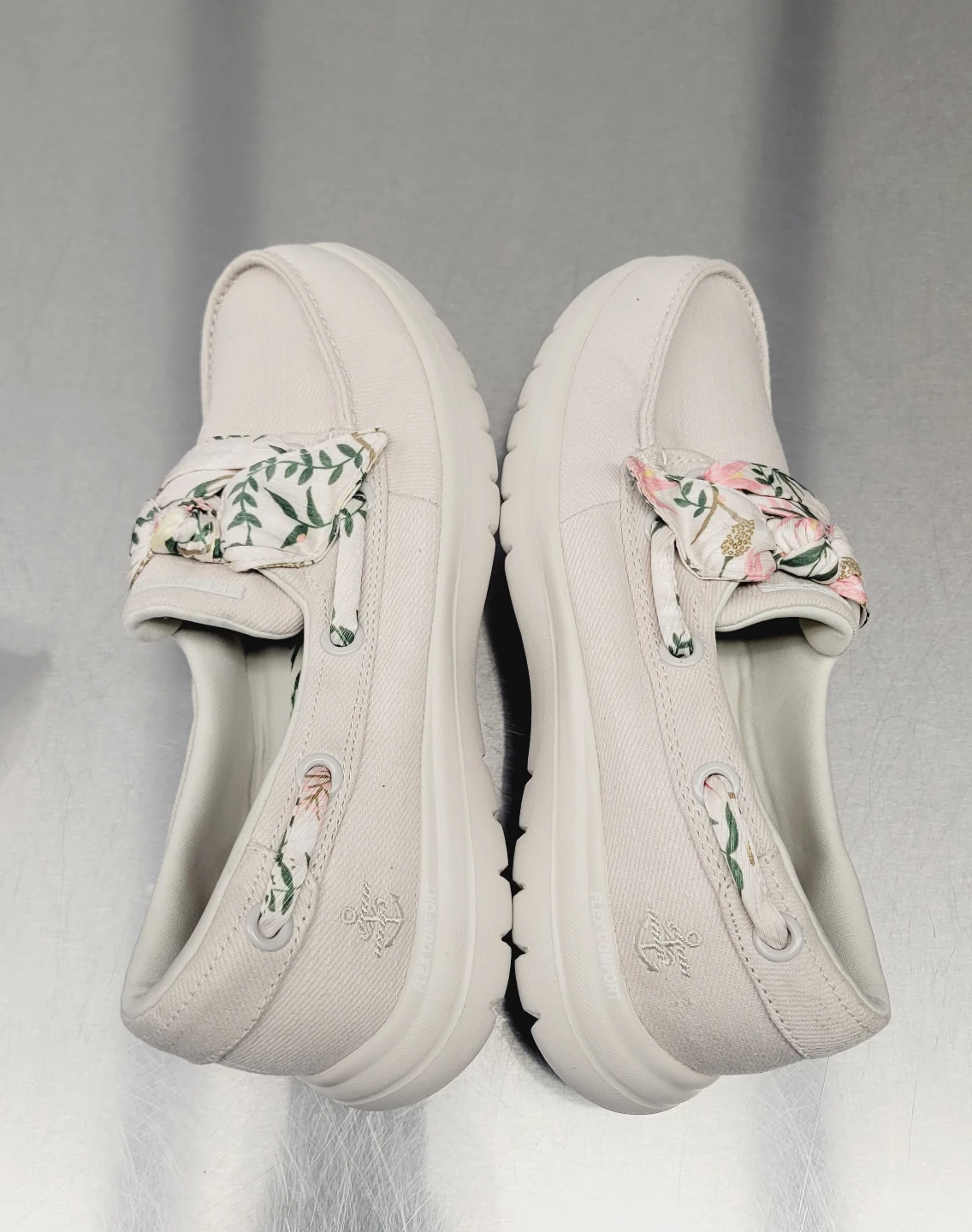 Skechers Women's Floral Slip-On Shoes Natural - photo 5