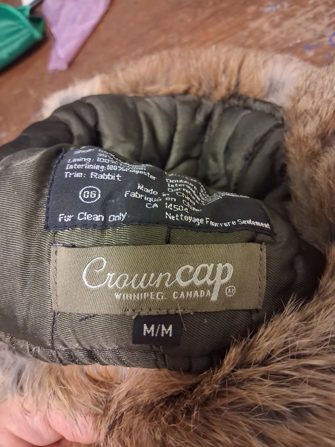 Crown Cap Rabbit Trim Medium Trapper Hat - photo 4