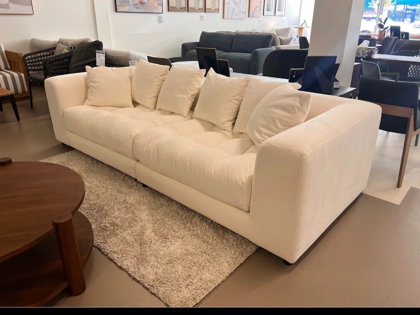 Sundays Cream Sofa - photo 2