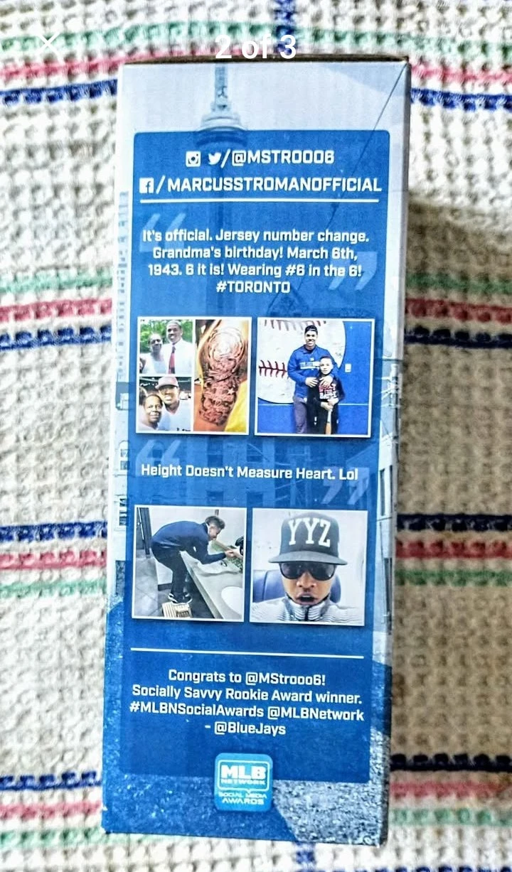 Marcus Stroman Toronto Blue Jays Bobblehead - photo 2