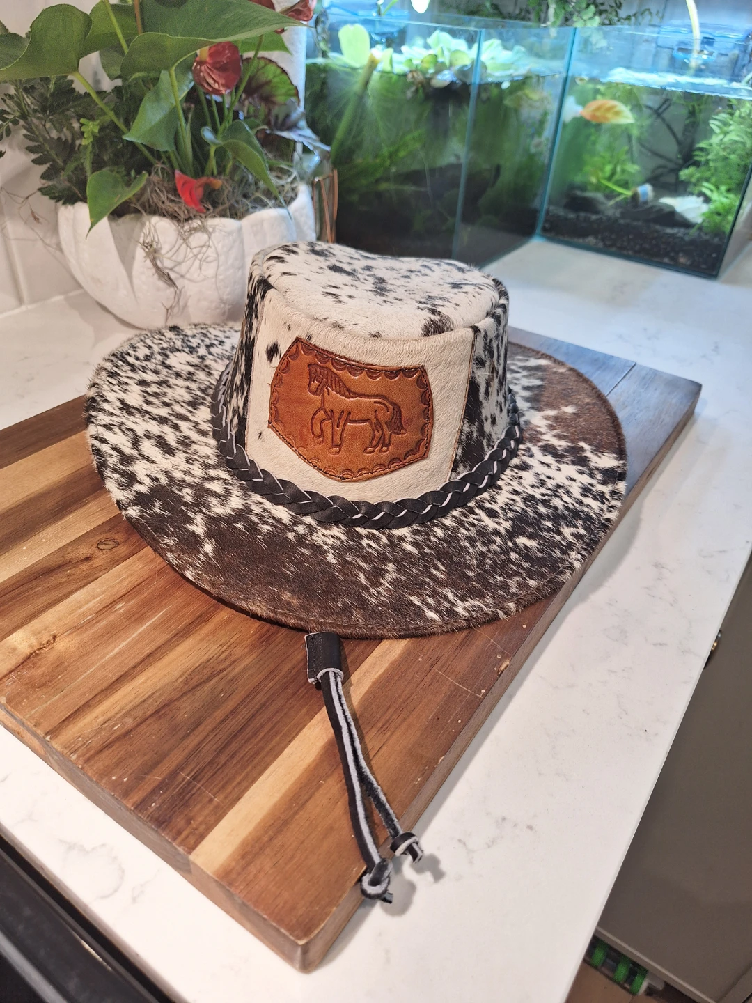 Cowhide Leather Cowboy Hat Extra Large - photo 2