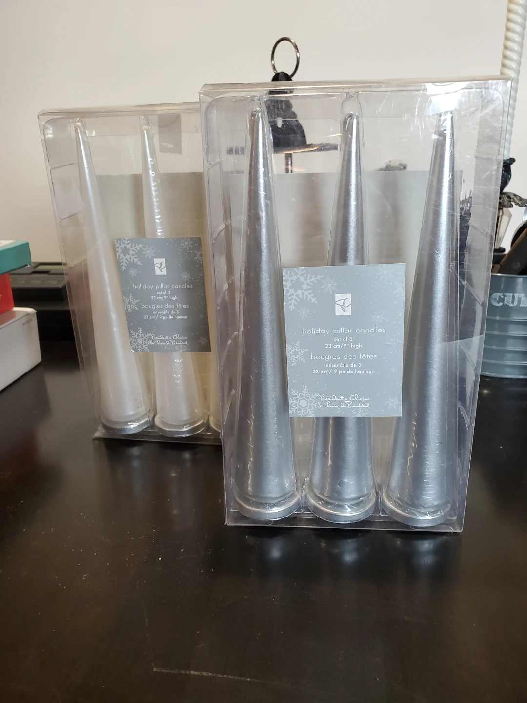 Vintage President's Choice Holiday Pillar Candles