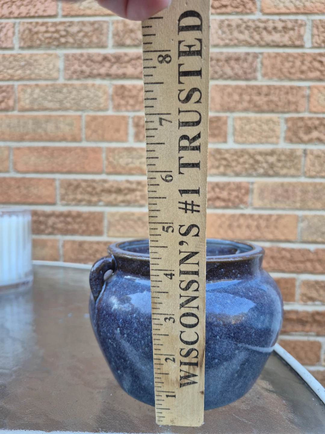 Blue Ceramic Candle Holder - photo 3