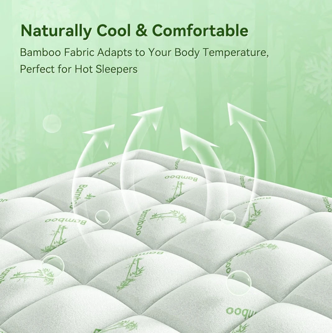 🤍 Brand New Bamboo Mattress Pad – Full Size - photo 4
