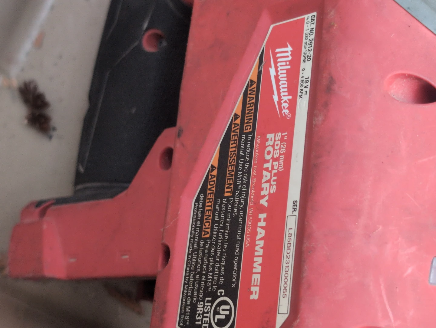 Milwaukee M18 FUEL 1-inch SDS Plus Rotary Hammer - photo 5