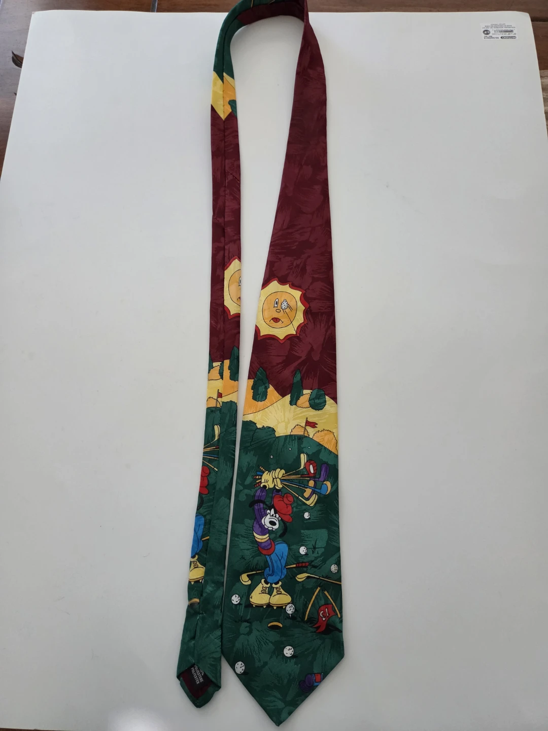 Disney Mickey Unlimited Goofy Golf Tie