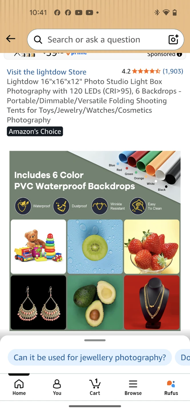 Lightdow 16x16x12 Photo Studio Light Box - photo 2