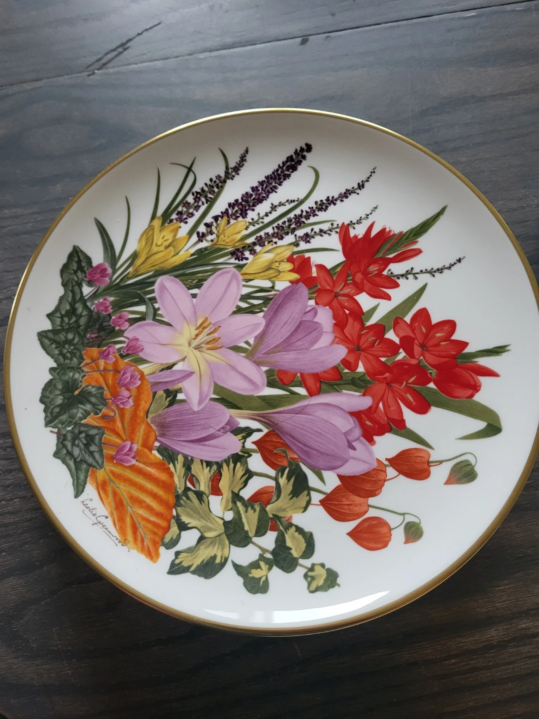 Leslie Greenwood Floral Plates - photo 2