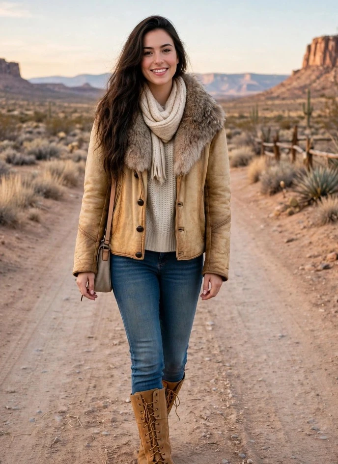 The Leather Ranch Wolf Design Jacket