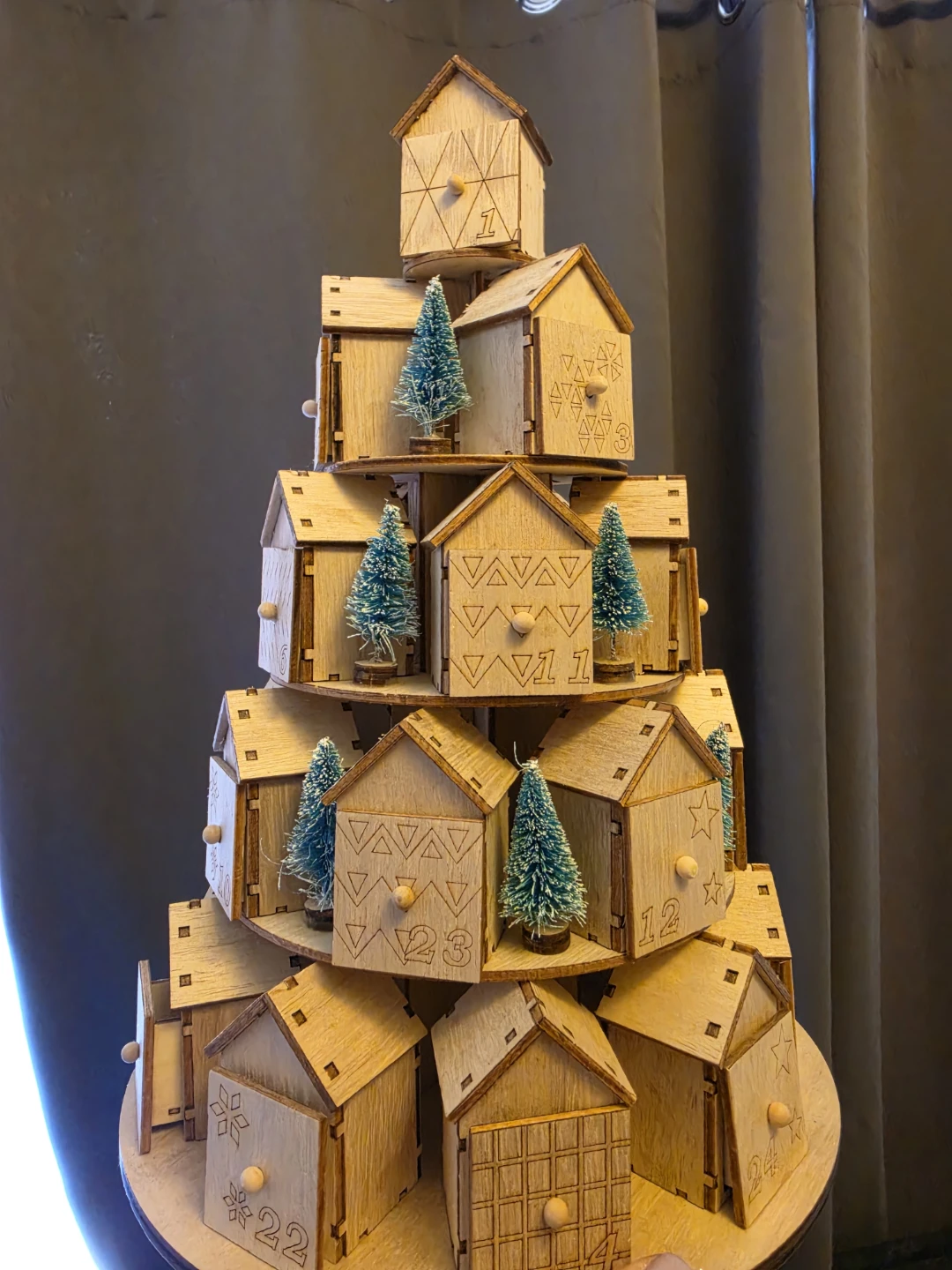 Wooden Advent Calendar Tree - photo 2