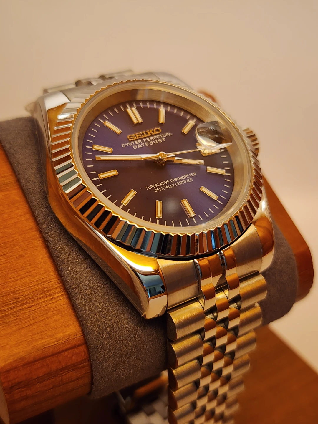 Seiko - Custom Datejust Watch NH35 Automatic Movement - photo 5