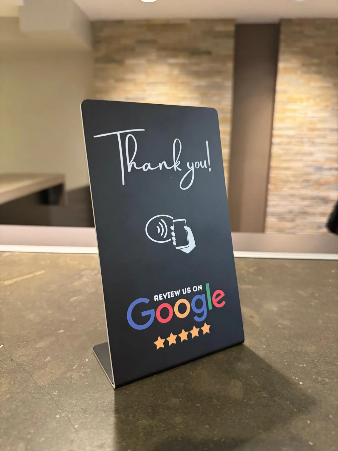 Google Review NFC Table Stand