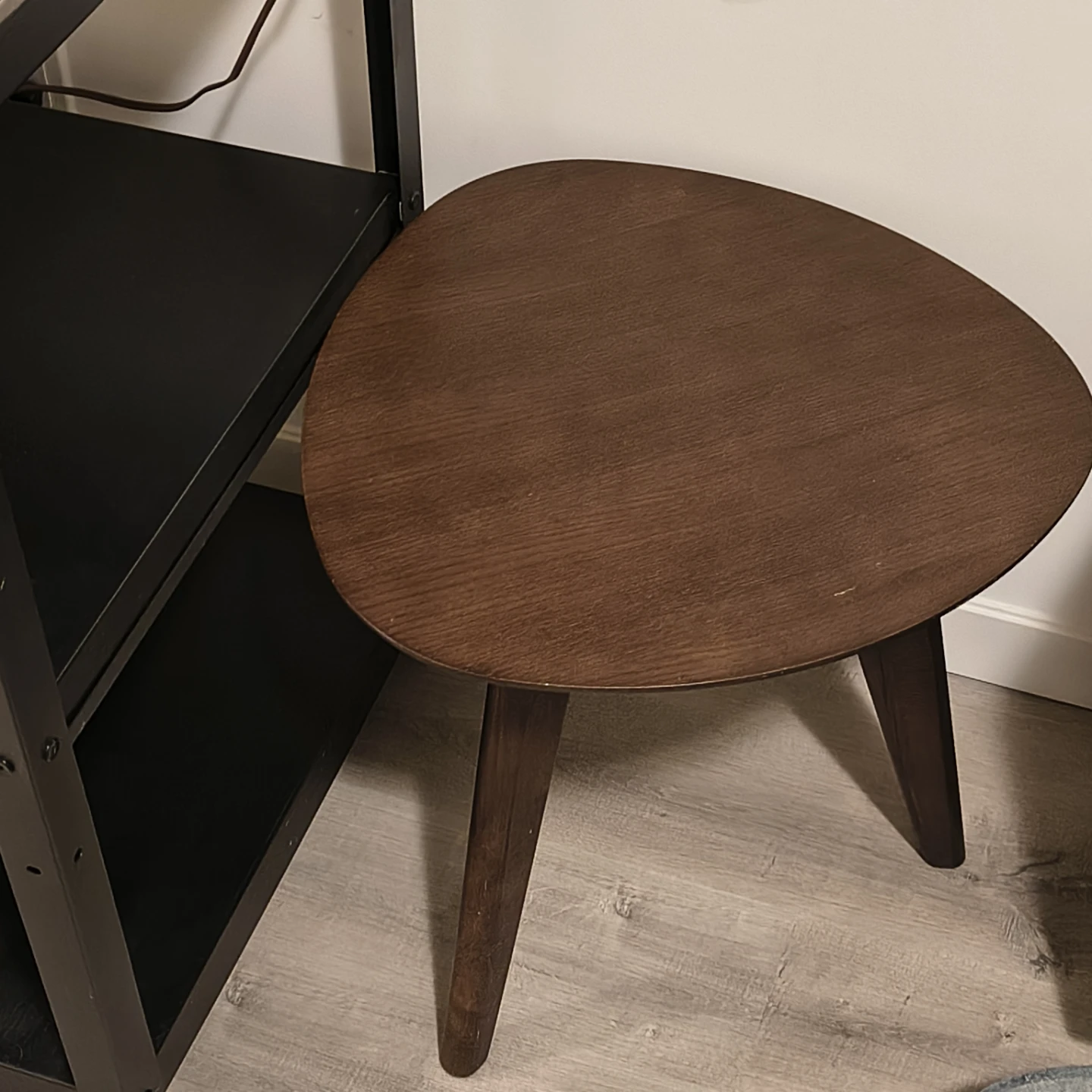 Mid-Century Modern Triangular Side Table