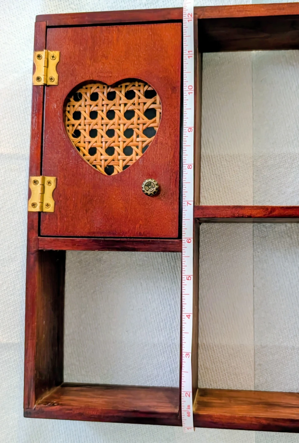 Vintage 1980s country-core / cottage-core wooden wall shelf. - photo 4
