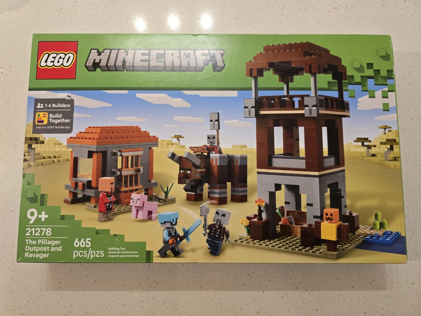 LEGO Minecraft The Pillager Outpost and Ravager 21278