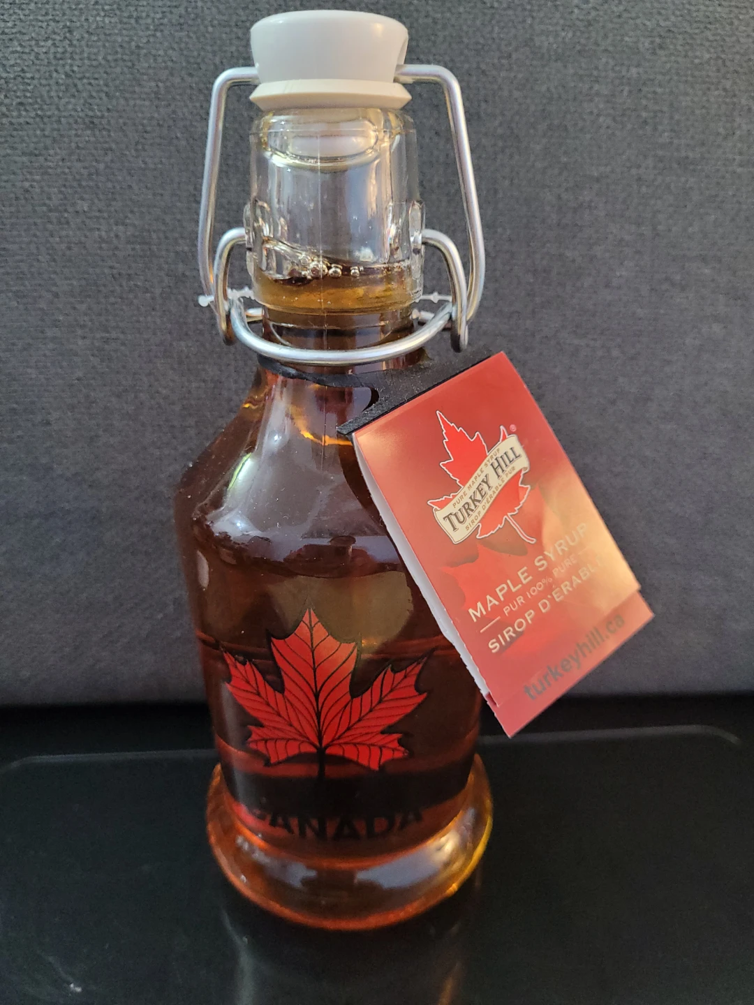Turkey Hill Maple Syrup in Glass Bottle