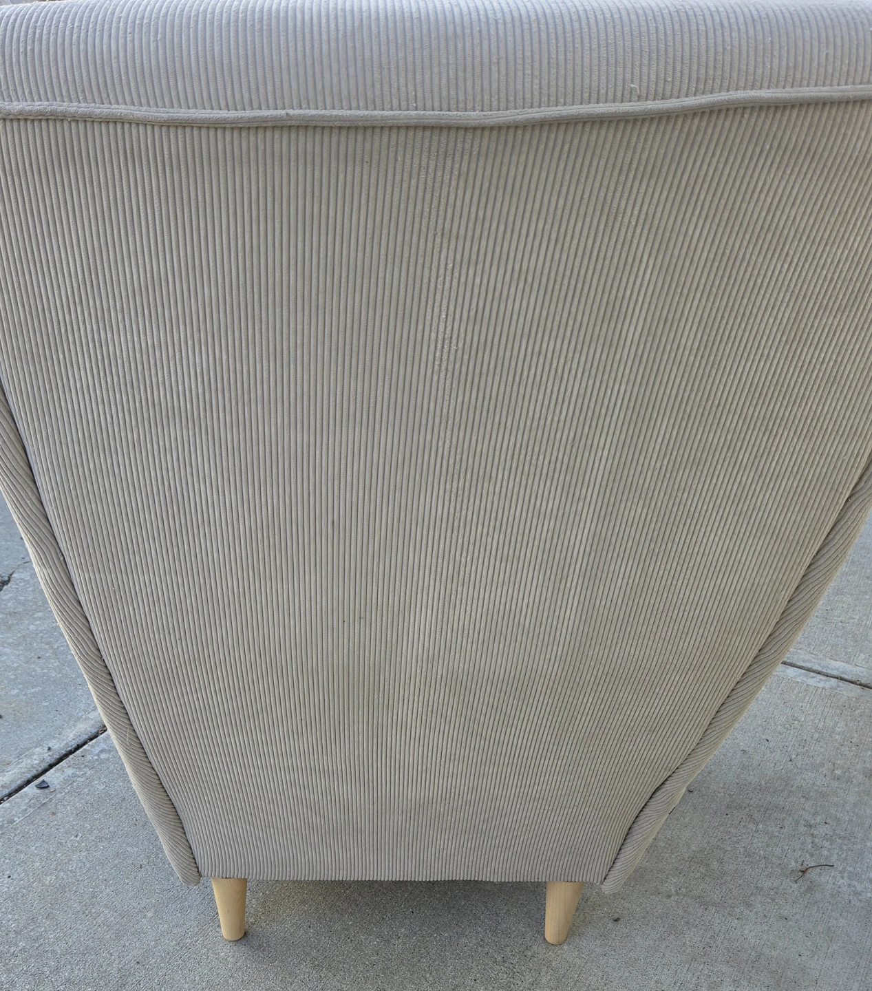 IKEA STRANDMON Wingback Chair. Beige Corduroy. From Showhome! - photo 5