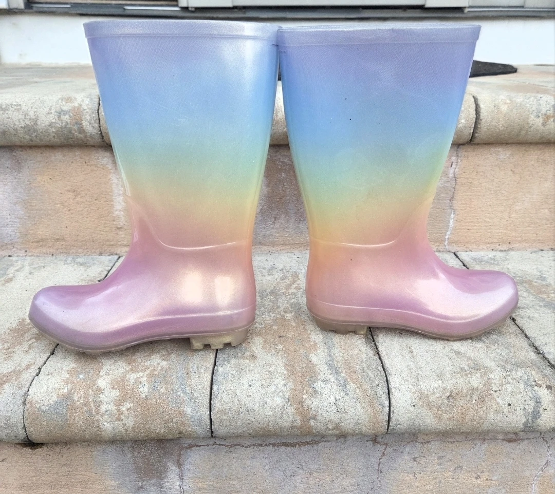 Kids Rainbow Rain Boots - photo 4