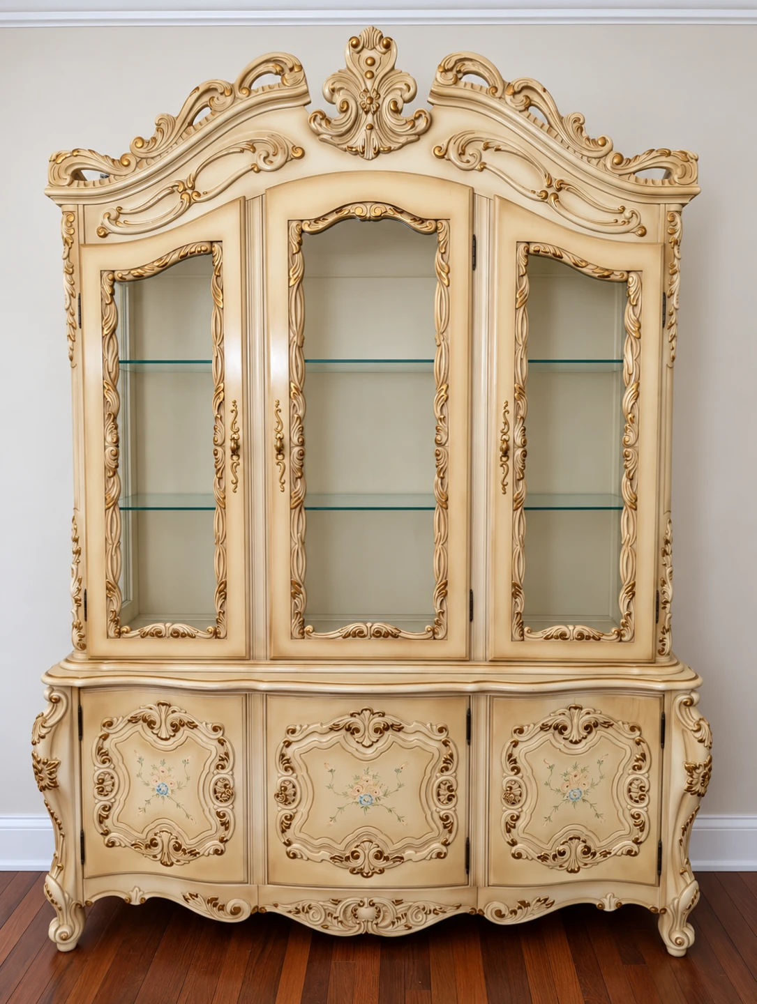 Signed  Vintage 70s Handpainted hutch from Rossi Furniture - photo 4