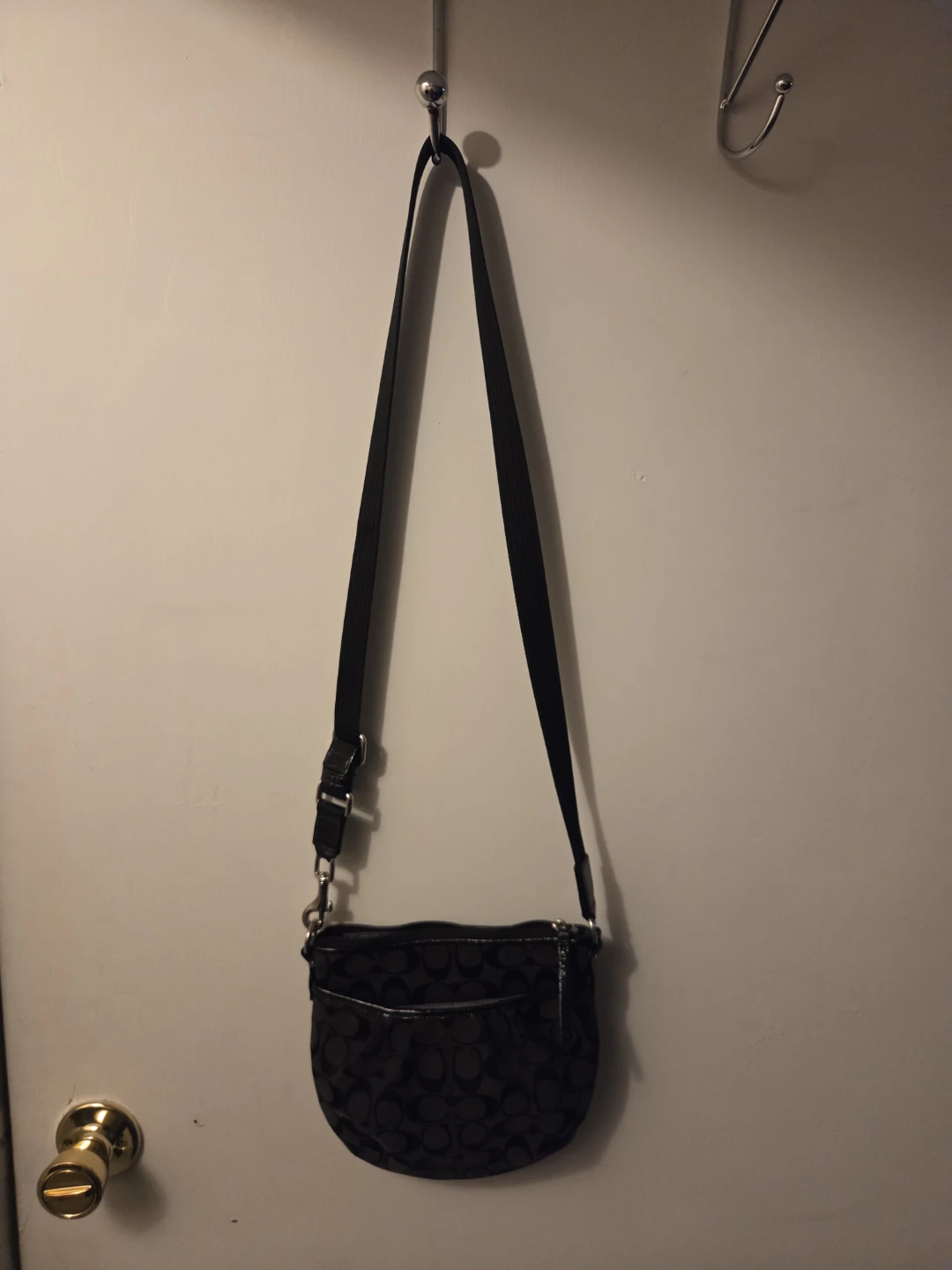 Coach Black Signature Crossbody Bag