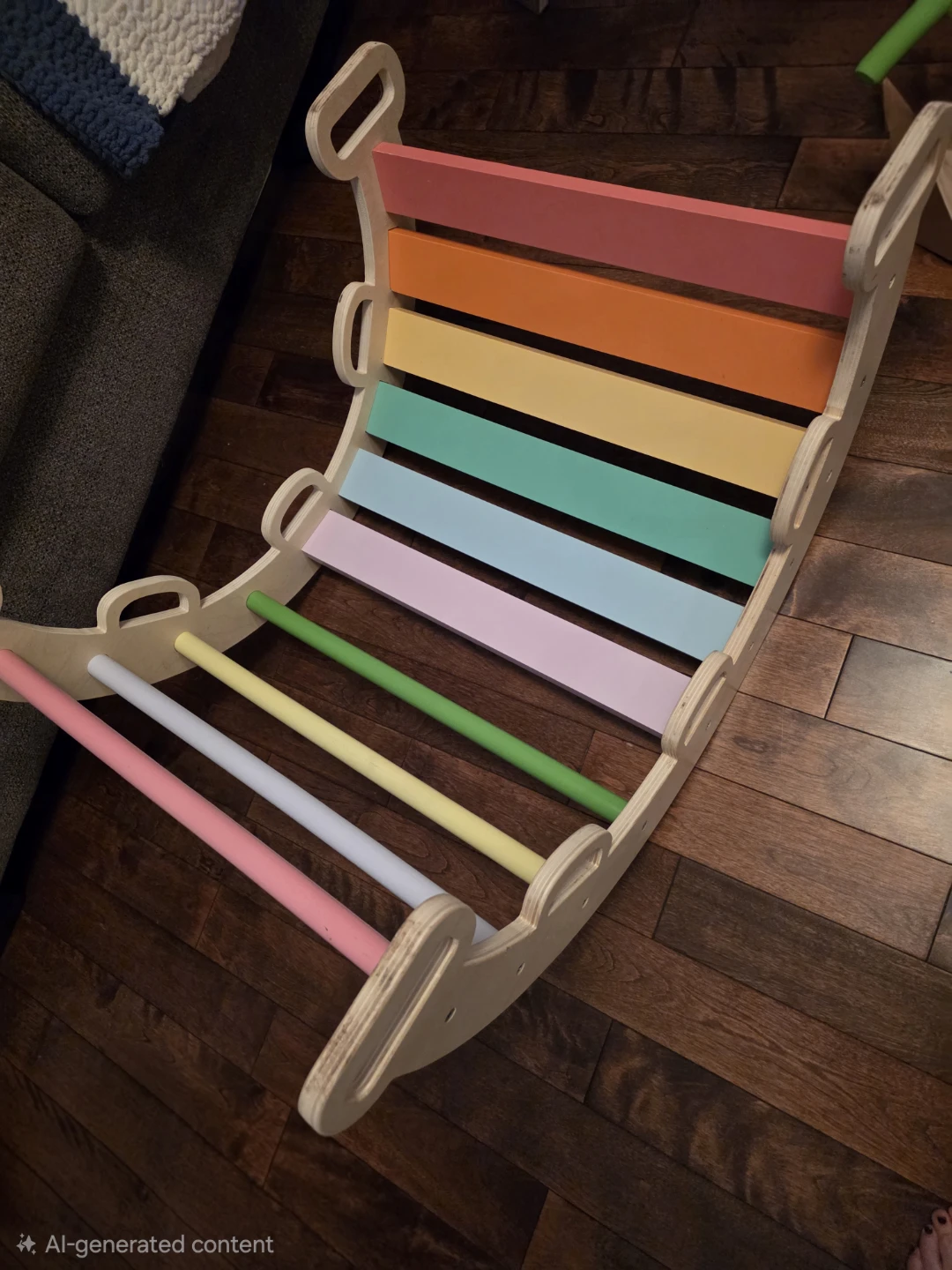 Wooden Pikler Triangle and Climbing Arch Set - photo 4