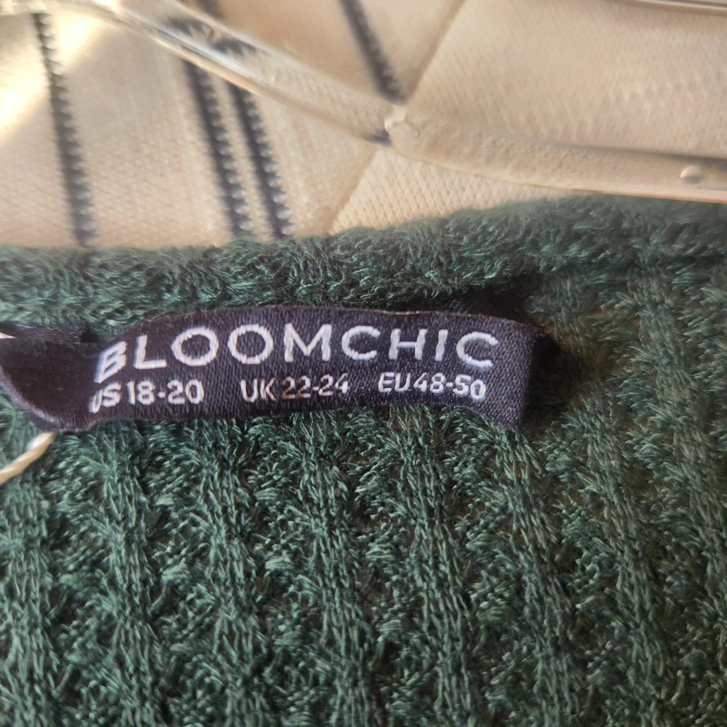 BloomChic Green Waffle Knit Top - photo 2