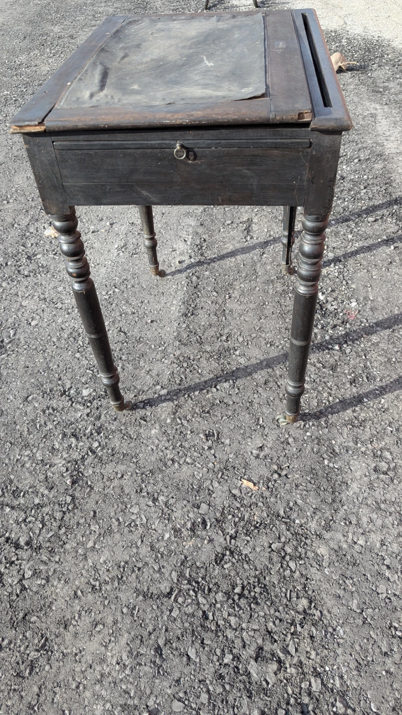 Vintage Wooden Writing Desk - photo 2