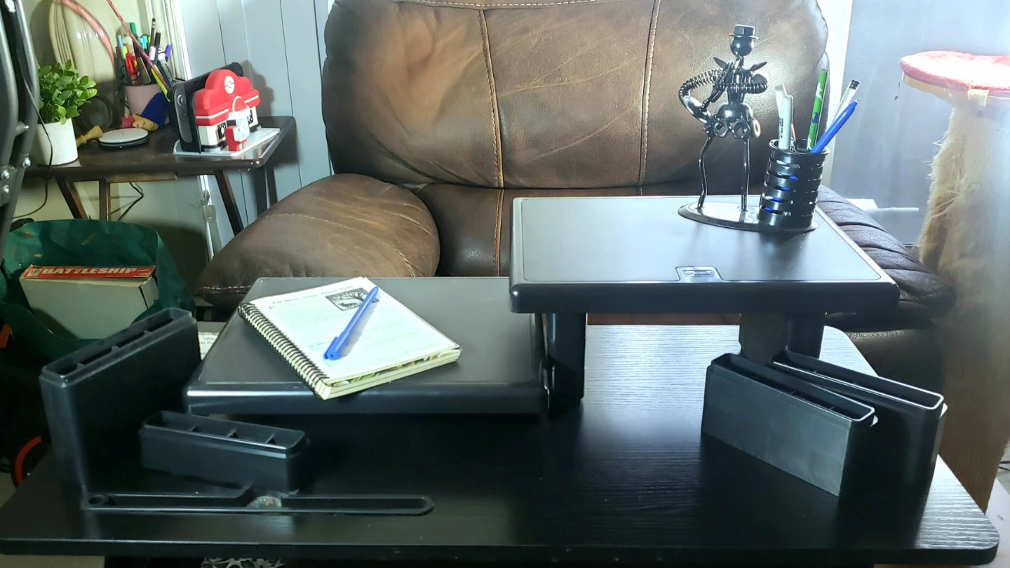 Dac Stax Height Adjustable Rectangle Monitor Stands - 2 pack