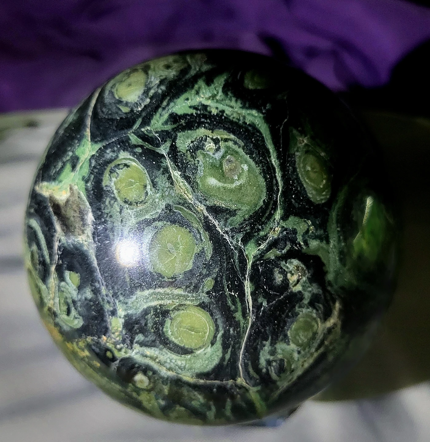 Large Crystal Kambaba Sphere - photo 3