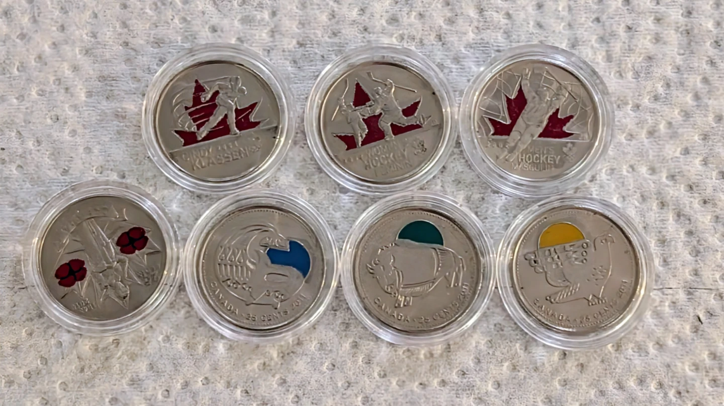 Collection of 17 Commemorative Canadian 25-Cent Coins - photo 3