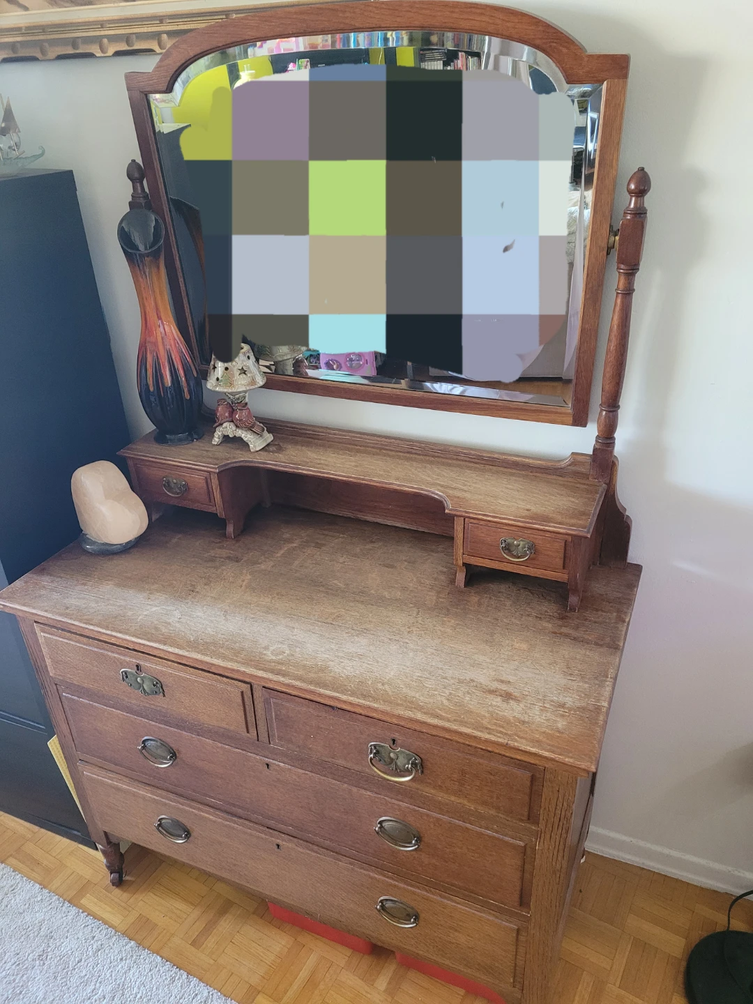 Oak Dresser with mirror - photo 2