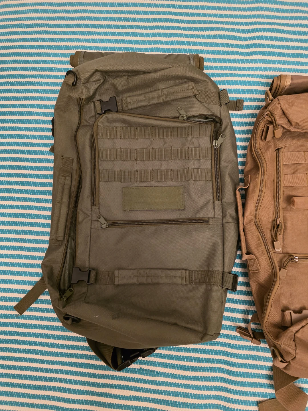 Tactical Backpacks - Olive Green and Tan