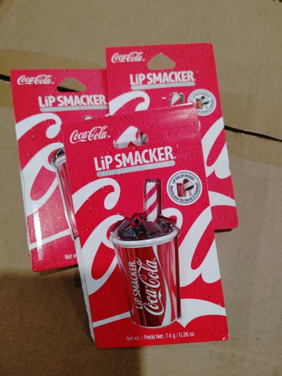 🧡THREE BRAND NEW COCA-COLA LIP BALMS MOISTURIZERS - photo 2