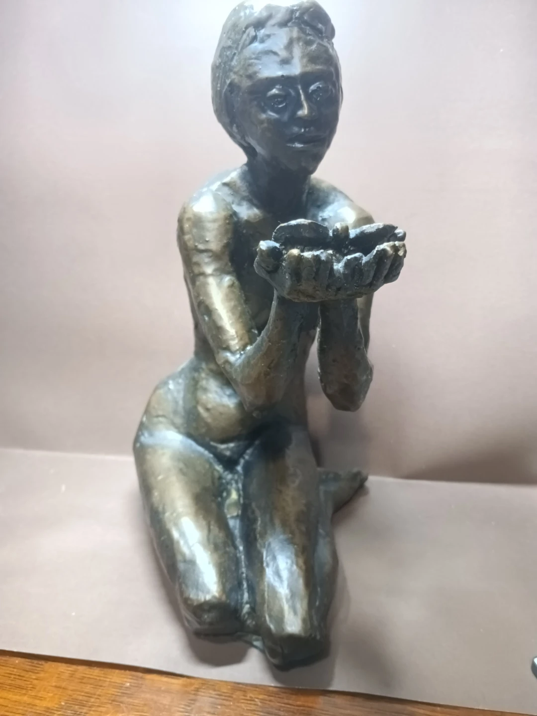 Henry Collection bronze tone sculpture