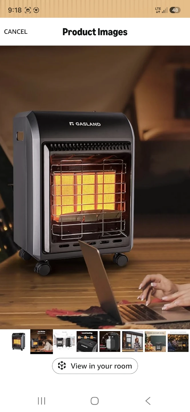 New Gasland MHA18 Series Propane Radiant heater, 18,000 BTU - photo 2