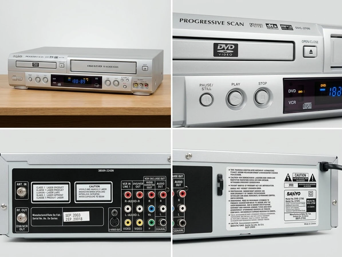 Sanyo DVC-2700 DVD / VCR Combo Player