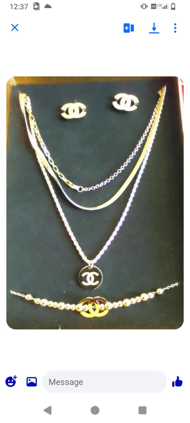 Chanel style jewelry set