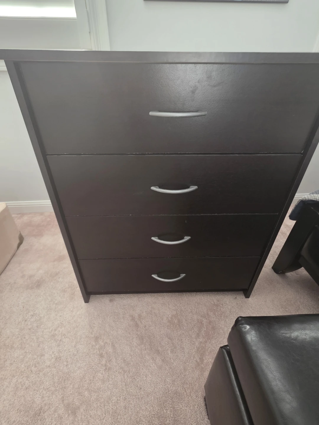Dark Brown 4-Drawer Dresser