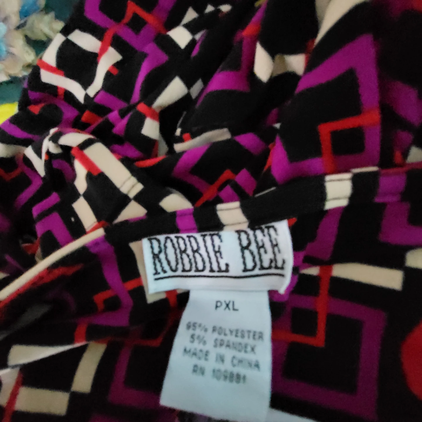 Robbie Bee Geometric Print Dress PXL - photo 3