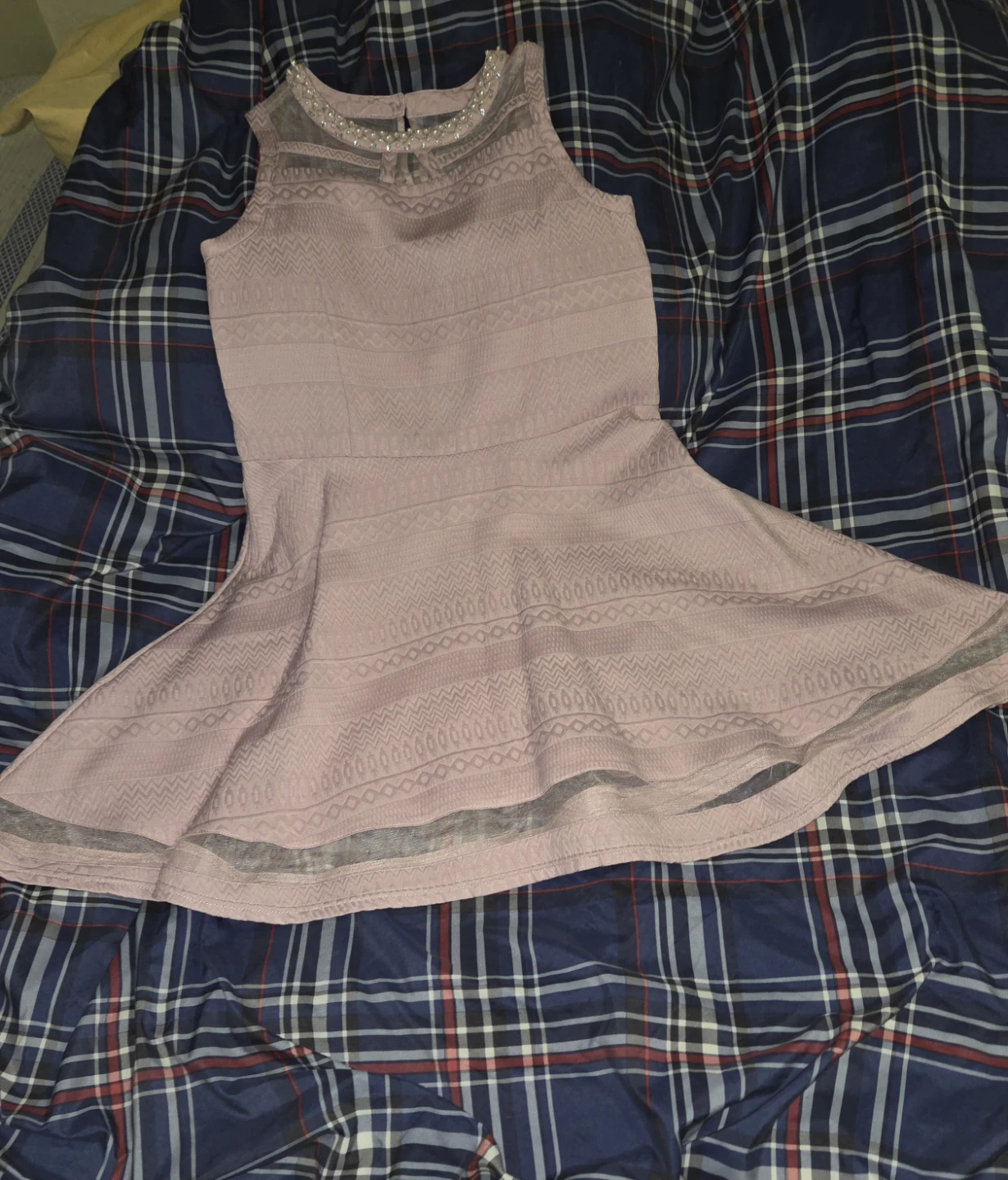 The Children's Place Pink N' Pearls Dress in a Girl's XXL