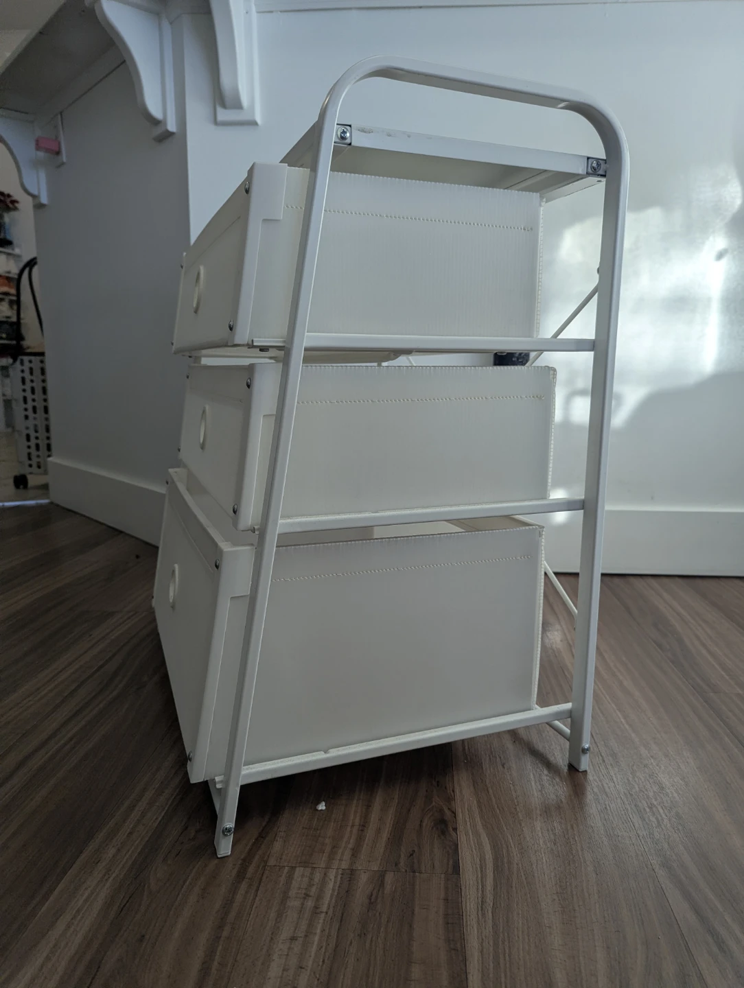 (IKEA Lote) White 3-Drawer Storage Cart - photo 3