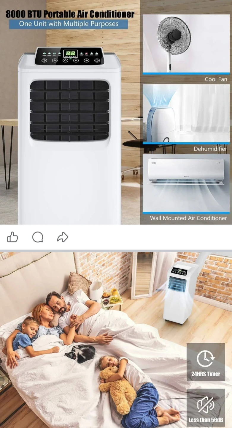 8000 BTU Portable Air Conditioner