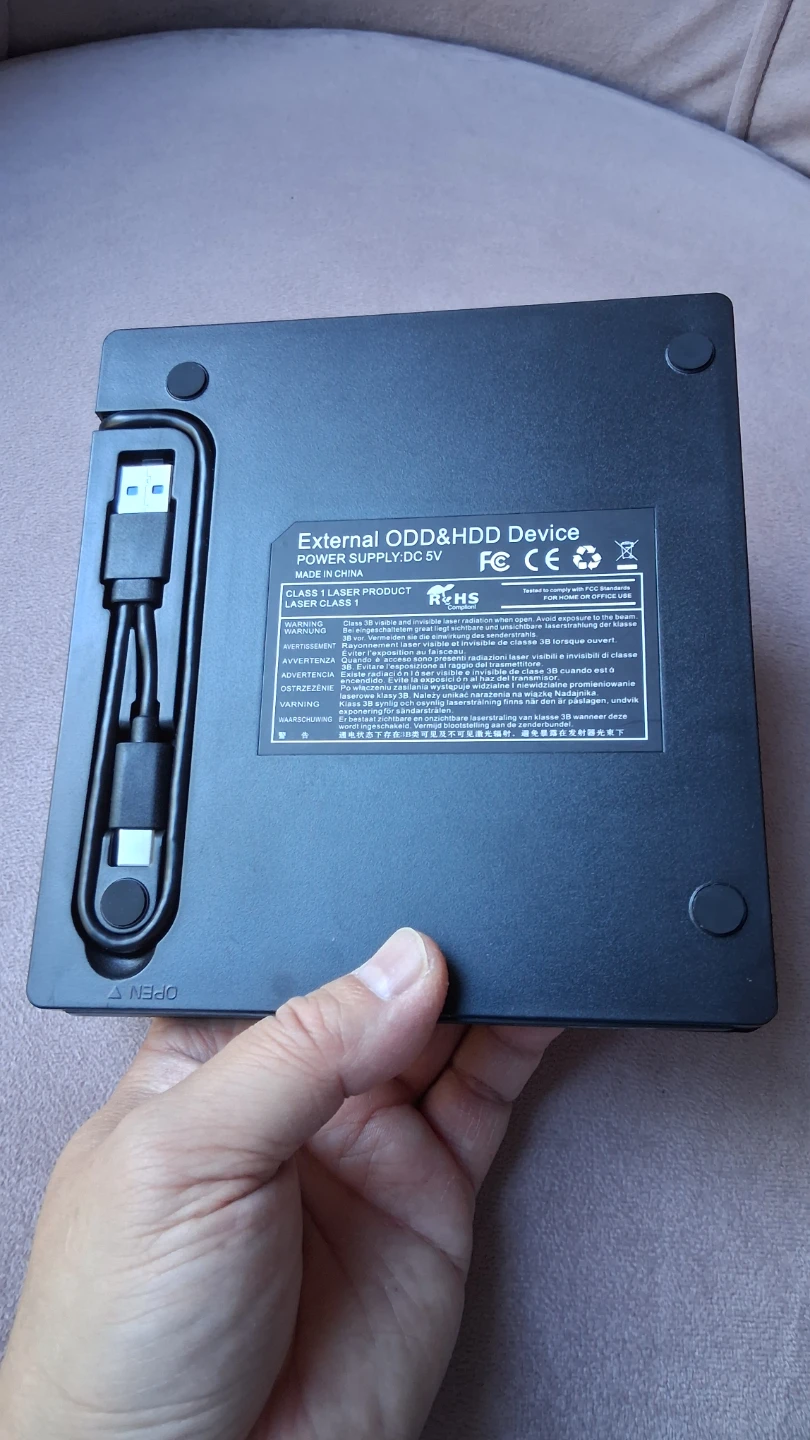 External DVD Drive Burner Reader Writer Rewriter - photo 3