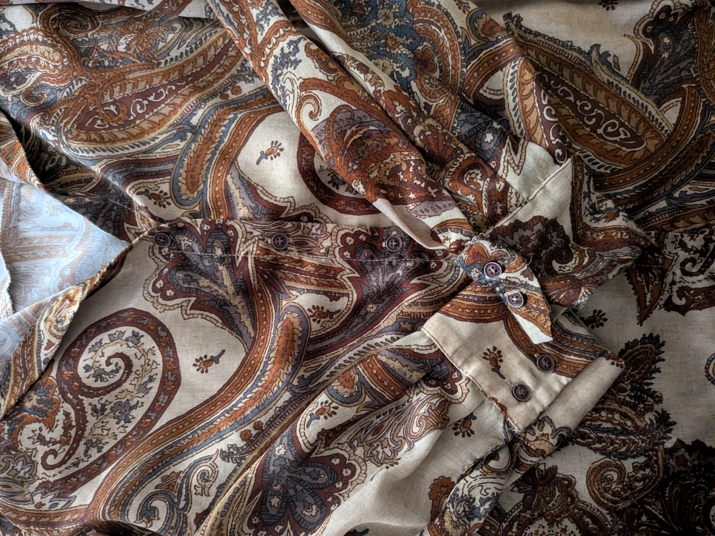 MNG Casual Paisley Print Button-Down Shirt - photo 4
