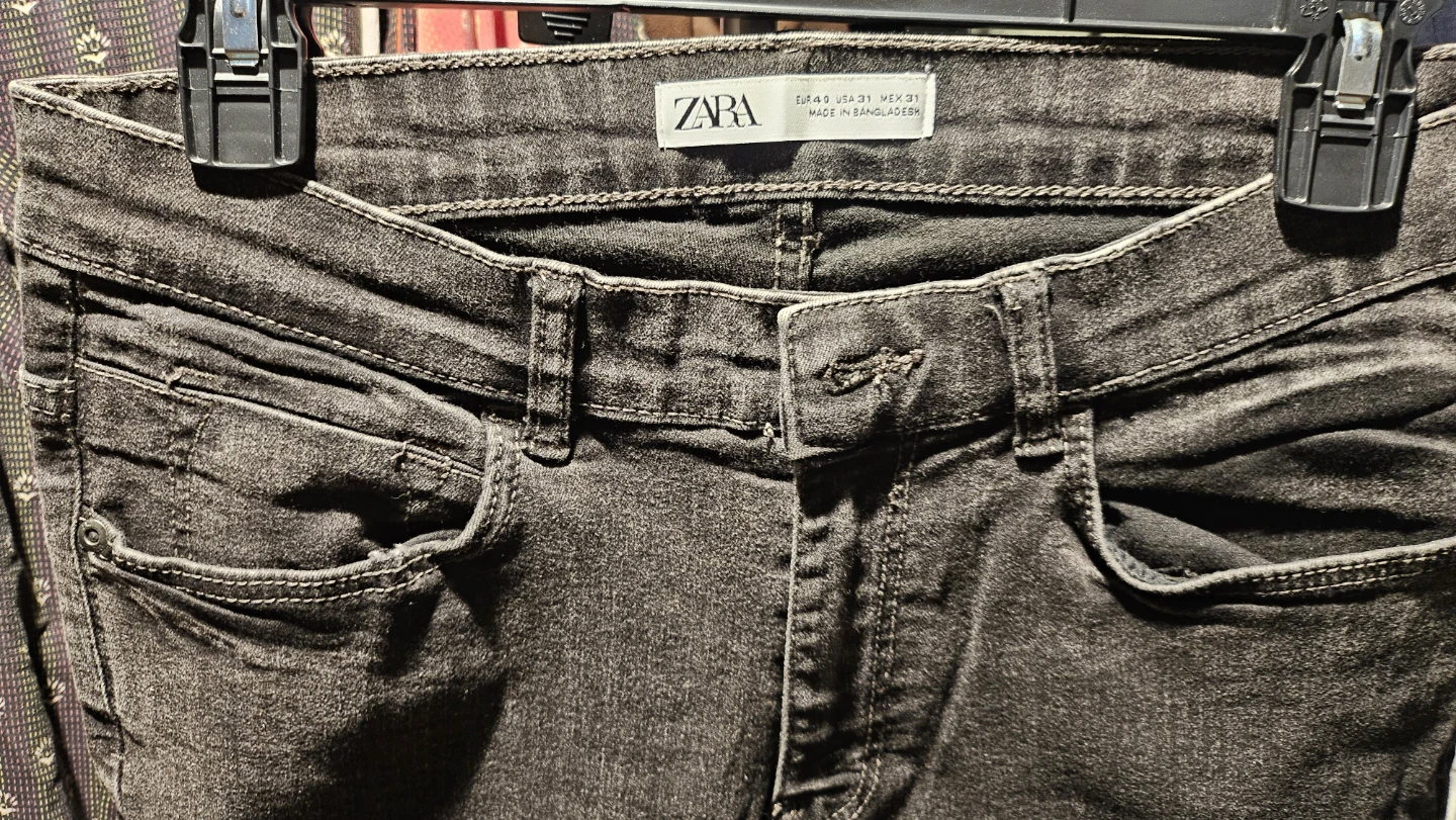 Zara Men's Black Distressed Jeans Size 31 - photo 3